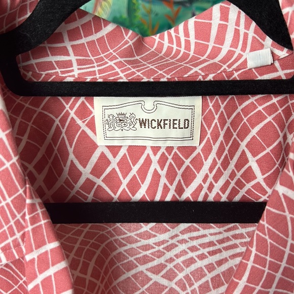 Vintage Wickfield Button Down Short Sleeve Stripes - Picture 2 of 4